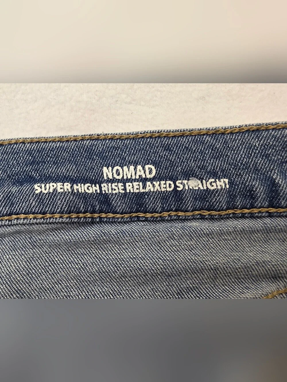 Nicole Miller Nomad Jeans Size 14 Super High Rise Relaxed Straight 3832-Cy
